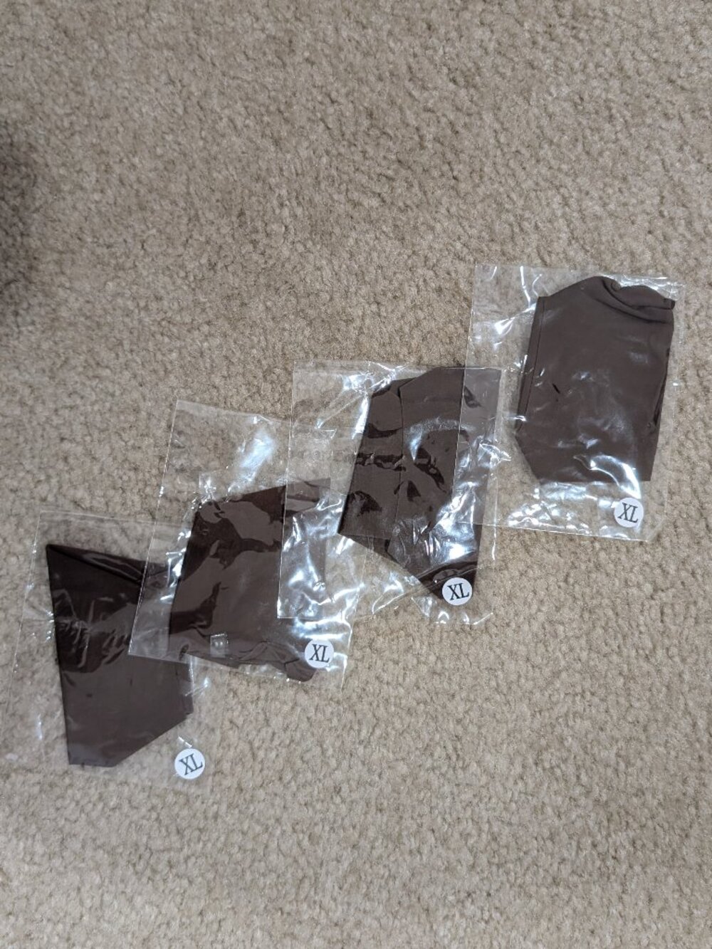 4x NWT Stringys Invisible Underwear, XL, Espresso